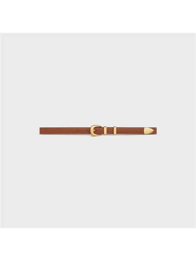 Teen Triomphe Calfskin Belt Tan - CELINE - BALAAN 2