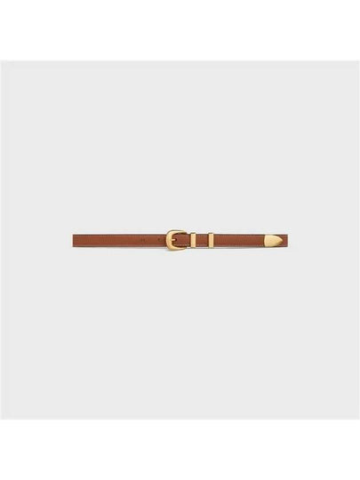 Teen Triomphe Calfskin Belt Tan - CELINE - BALAAN 2