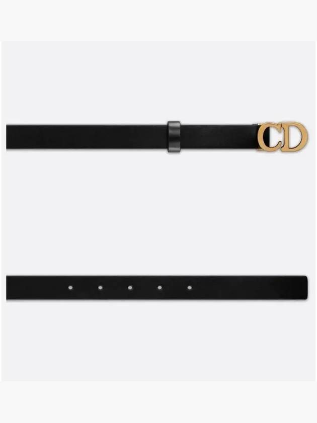 Saddle Leather Belt Black - DIOR - BALAAN 4