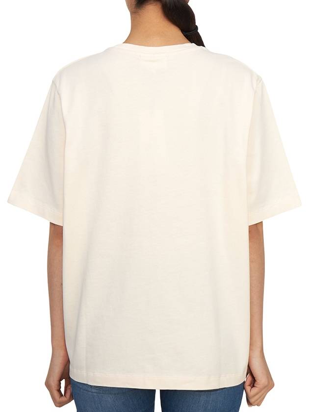 Fancy Fox Comfort Short Sleeve T-Shirt Ivory - MAISON KITSUNE - BALAAN 4