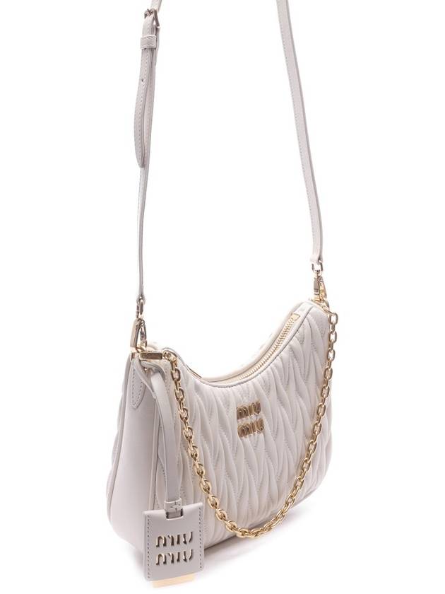 Matelasse Nappa Leather Shoulder Bag White - MIU MIU - BALAAN 4