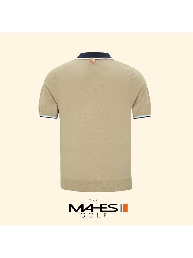 Logo Knit Sweater Beige Orange Label Homme Soft Cooling Knit GN30354 - MAHES - BALAAN 2