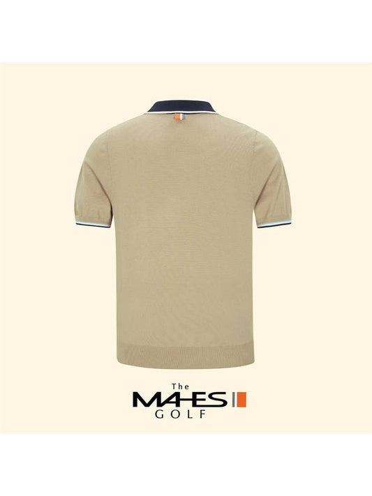 Logo Knit Sweater Beige Orange Label Homme Soft Cooling Knit GN30354 - MAHES - BALAAN 2