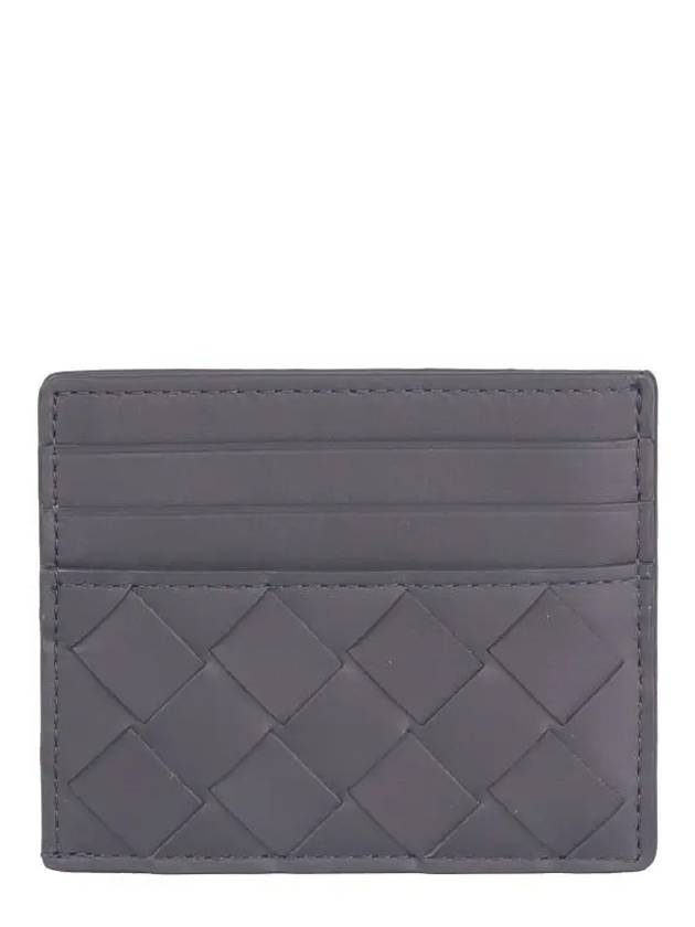 Intrecciato Leather Card Wallet Grey - BOTTEGA VENETA - BALAAN 2