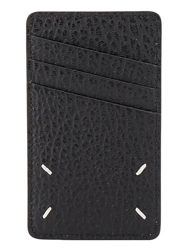 4 Stitch Leather Card Wallet Black - MAISON MARGIELA - BALAAN 3