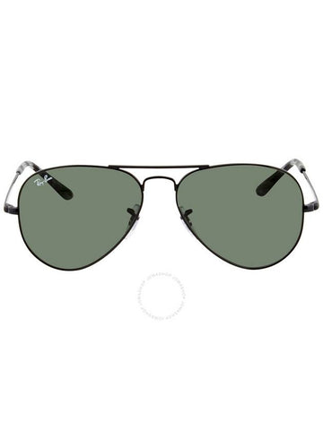 Ray Ban Aviator Metal II Green Unisex Sunglasses RB3689 914831 55 - RAY-BAN - BALAAN 1