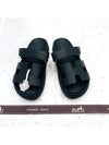 Chypre Calfskin Sandals Black - HERMES - BALAAN 11