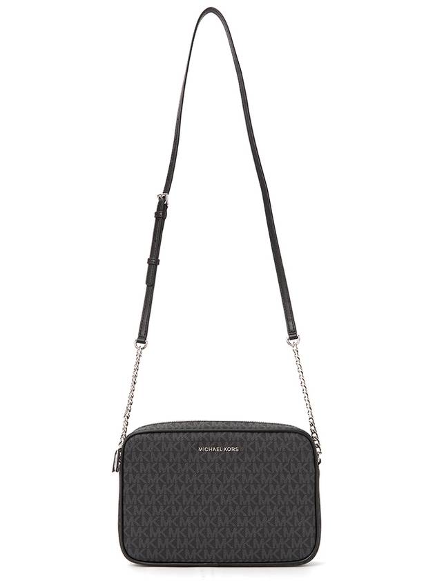 Jet Set Large Logo Canvas Cross Bag Black - MICHAEL KORS - BALAAN 8