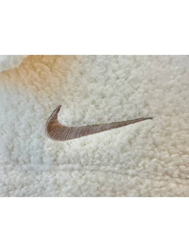 Sportswear Collared High Pile Jacket Coconut Milk - NIKE - BALAAN 6