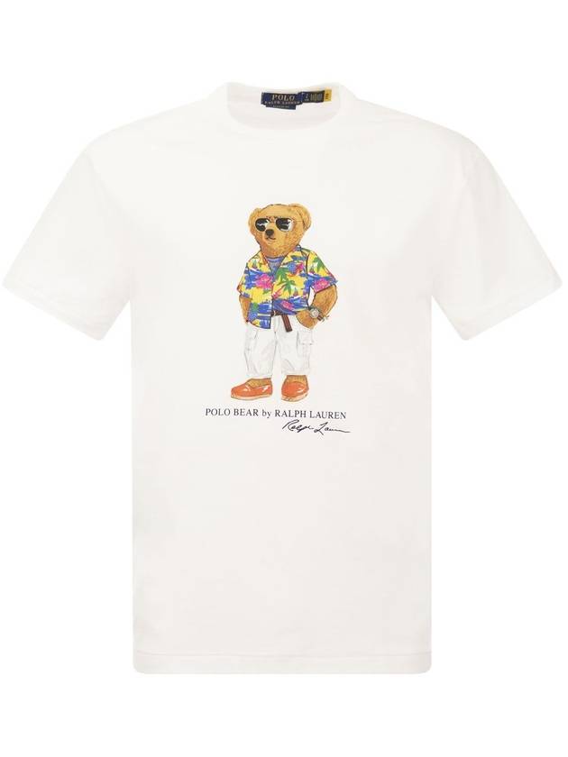 Polo Bear Print Short Sleeve T-Shirt White - POLO RALPH LAUREN - BALAAN 2