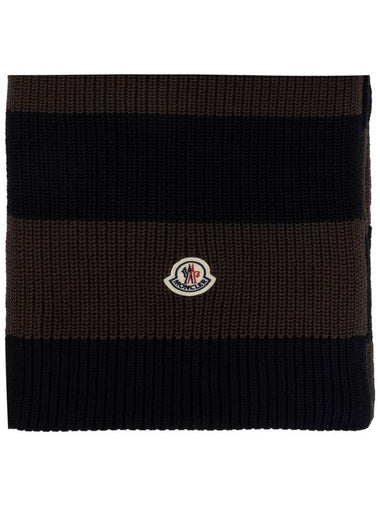 Moncler Cotton Scarf, Men's, Brown - MONCLER - BALAAN 1