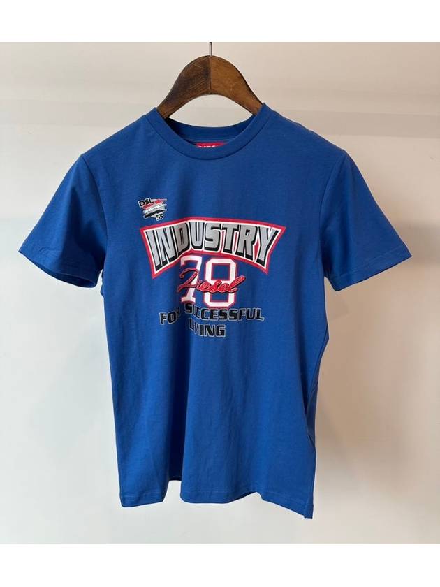 Kids T Shirt J01970 KYAUN K843 Blue 10A - DIESEL - BALAAN 1