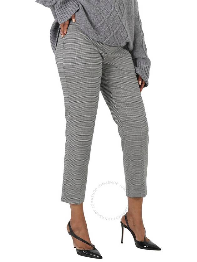 Men's Check Tailored Crop Pants Dark Gray - BURBERRY - BALAAN 3