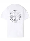 Stamp Two Print Short Sleeve T-Shirt White - STONE ISLAND - BALAAN 3