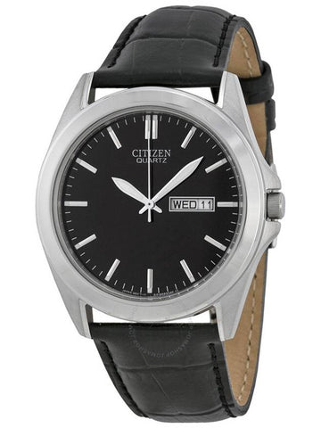 Citizen Black Dial Black Leather Men's Watch BF0580-06E - CITIZEN - BALAAN 1