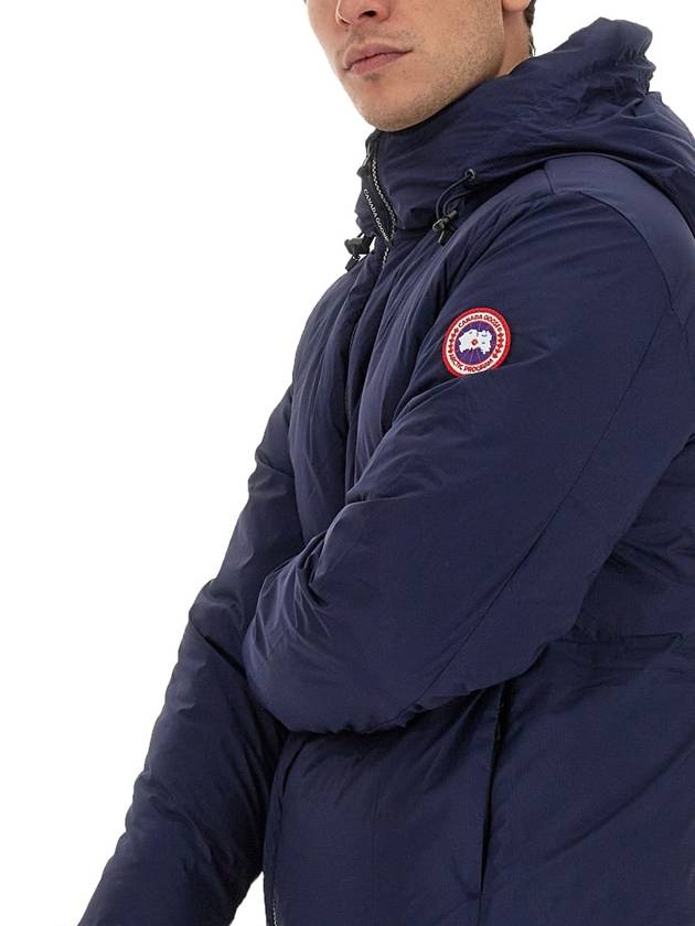 Lodge Down Hooded Padded Jacket Atlantic Navy - CANADA GOOSE - BALAAN 9