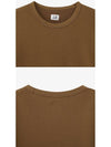 Lens Wappen Light Fleece Sweatshirt Brown - CP COMPANY - BALAAN 4