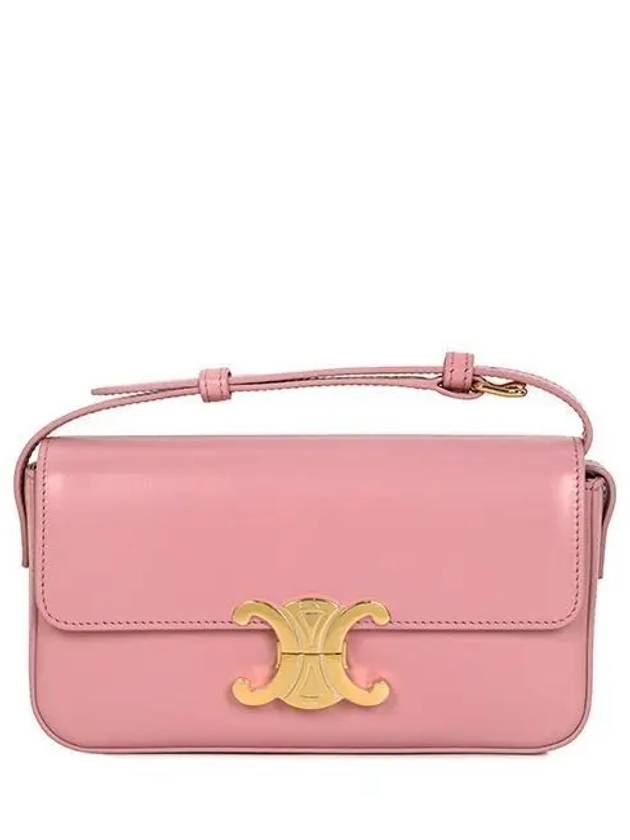 Claude Shiny Calfskin Shoulder Bag Pink - CELINE - BALAAN 2