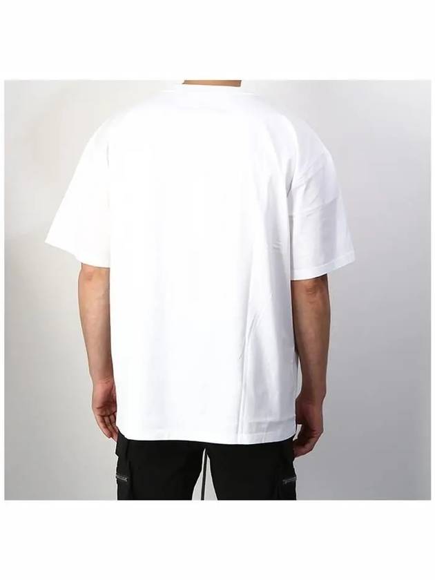 Stamp Triple Print Cotton Short Sleeve T-Shirt White - MAISON MARGIELA - BALAAN 5