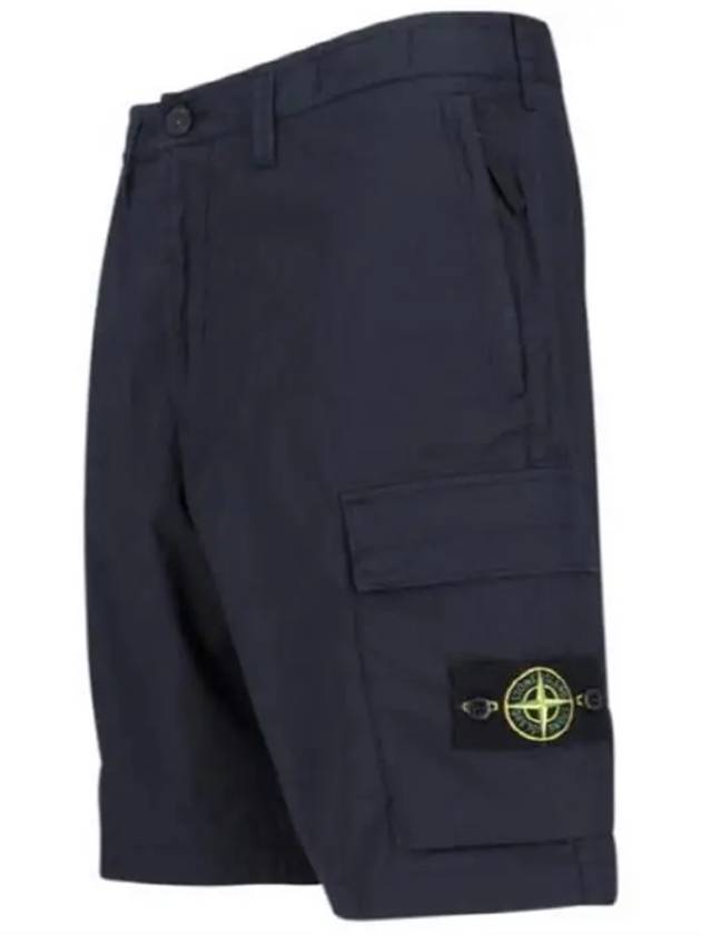 Light Stretch Cotton Bermuda Regular Fit Shorts Navy - STONE ISLAND - BALAAN 7