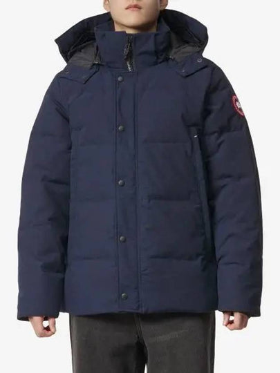 Wyndham Logo Patch Padding Navy - CANADA GOOSE - BALAAN 2