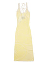 Women's Lemons On A Plate Sleeveless Long Dress Yellow - HOUSE OF SUNNY - BALAAN 3