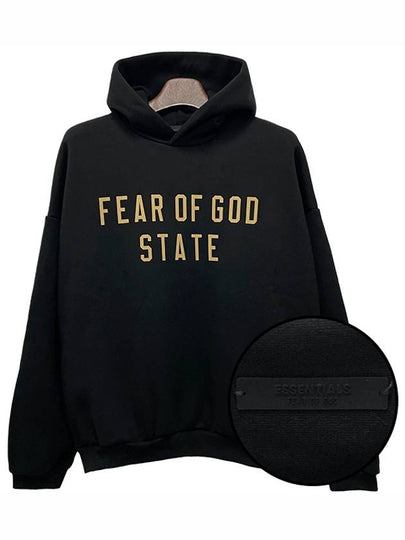 Fleece Hoodie Black - FEAR OF GOD ESSENTIALS - BALAAN 2