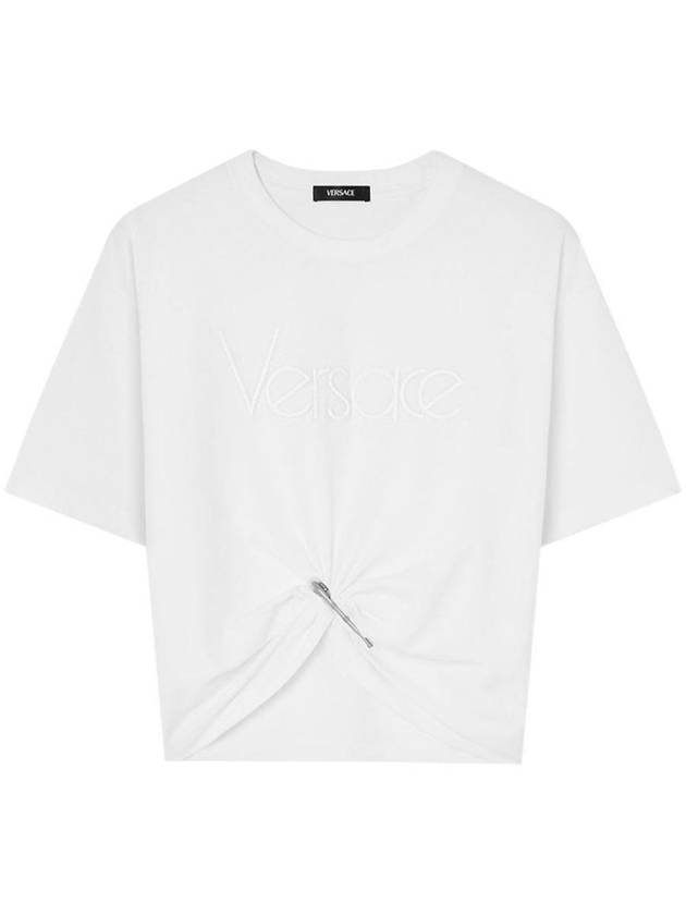 Versace Safety Pin Cropped T-Shirt Clothing - VERSACE - BALAAN 1