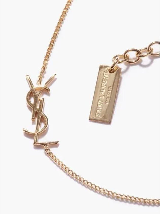 Chain YSL Cassandre Logo Pendant Gold Bracelet Bracelet - SAINT LAURENT - BALAAN 2