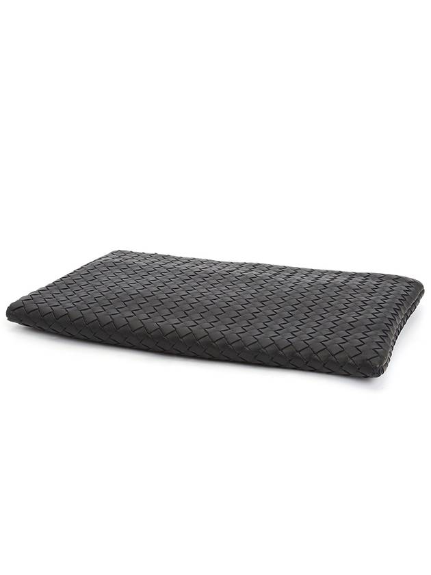 Intrecciato Clutch Bag Black - BOTTEGA VENETA - BALAAN 5