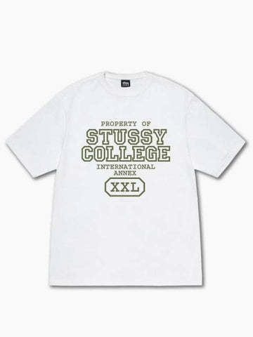 Men's PROPERTY OF TEE Short Sleeve TShirt White 1904872WHIT - STUSSY - BALAAN 1