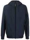 Men's Sweatshirt Hooded Jacket Navy - CP COMPANY - 1