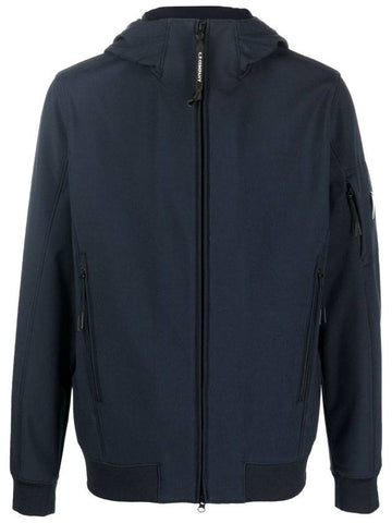 Men's Sweatshirt Hooded Jacket Navy - CP COMPANY - 1