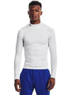 UA HeartGear Compression Crew Neck Long Sleeve T-Shirt White - UNDER ARMOUR - BALAAN 2