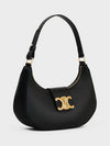 Ava Triomphe Smooth Calfskin Shoulder Bag Black - CELINE - BALAAN 3