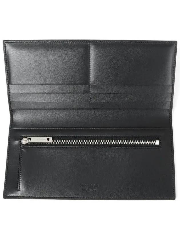 Men's Organizer Leather Long Wallet Black - SALVATORE FERRAGAMO - BALAAN 5