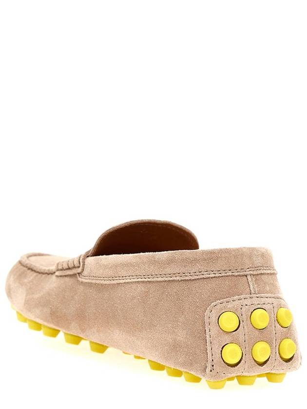 Gommino Bubble Suede Driving Shoes Beige - TOD'S - BALAAN 3