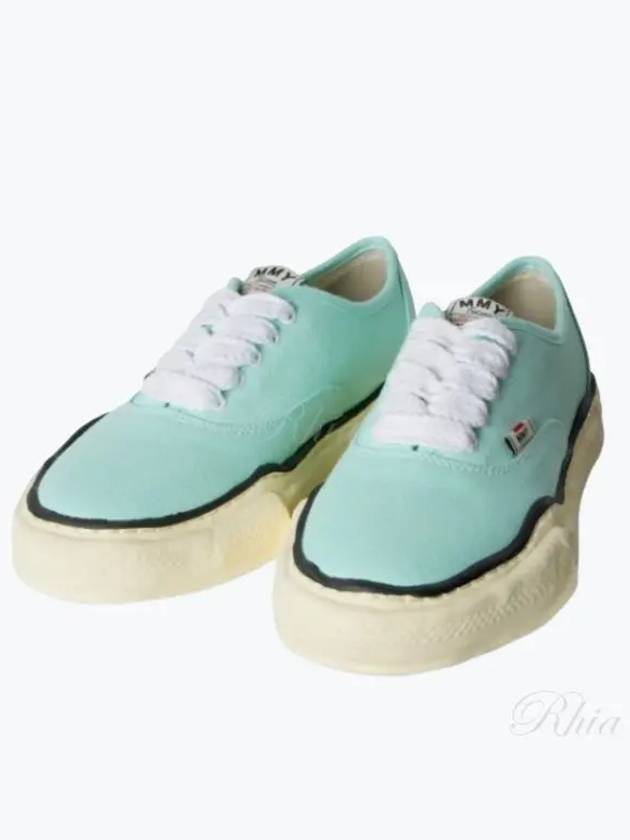 A09FW735 Light Blue Baker OG Sole Canvas Low Top Sneakers - MIHARA YASUHIRO - BALAAN 1