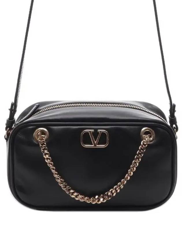 Garavani V Logo Signature Cross Bag Black - VALENTINO - BALAAN 2