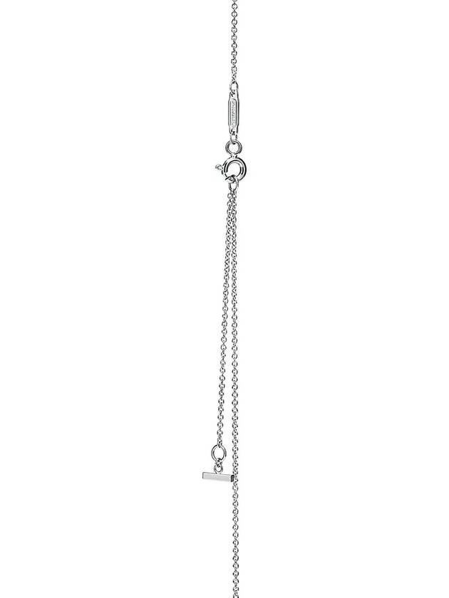 Tiffany T Smile Small Pendant White Gold Diamond Setting 74957080 74957072 - TIFFANY & CO. - BALAAN 3