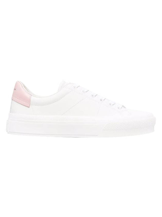 G4 Logo Leather Low Top Sneakers Pink White - GIVENCHY - BALAAN 1