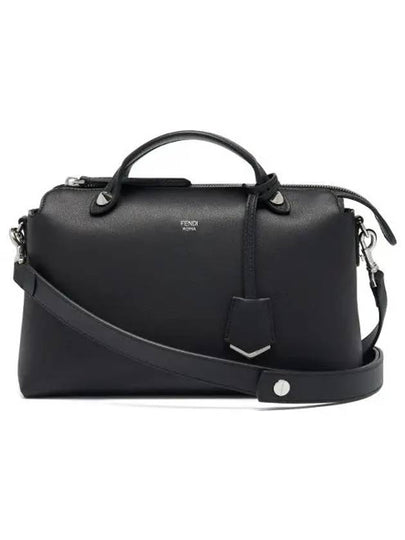 By The Way Boston Leather Medium Tote Bag Black - FENDI - BALAAN 2