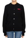 Double Heart Wappen Cardigan Black - COMME DES GARCONS PLAY - BALAAN 2