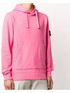 Wappen Patch Cotton Fleece Hoodie Pink - STONE ISLAND - BALAAN 5