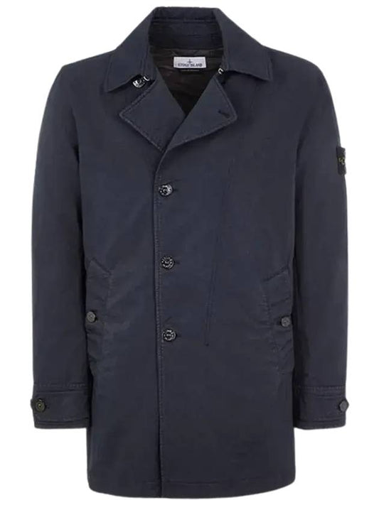 Wappen Patch Single Breasted Jacket Navy - STONE ISLAND - BALAAN 2