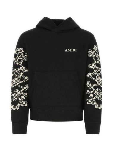 Bones Motif Logo Hoodie Black - AMIRI - BALAAN 1