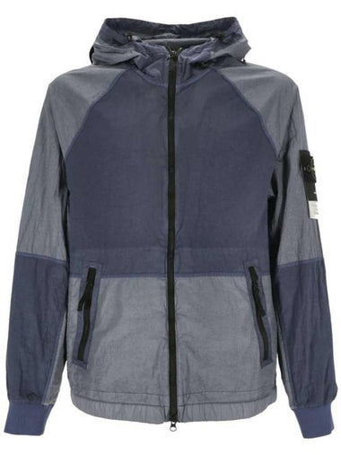 Nylon Metal Windbreaker Blue - STONE ISLAND - BALAAN 1