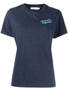 Mini Handwriting Classic Short Sleeve T-Shirt Navy - MAISON KITSUNE - BALAAN.