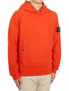 Garment Dyed Hoodie Lobster Red - STONE ISLAND - BALAAN 4