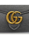 GG Marmont Chain Wallet Black - GUCCI - BALAAN 6